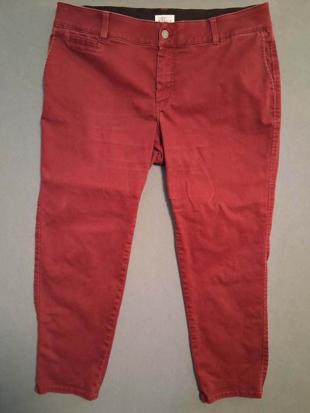 Market & Spruce Women's Pants 16W Burgundy Office Work Casual Fall
